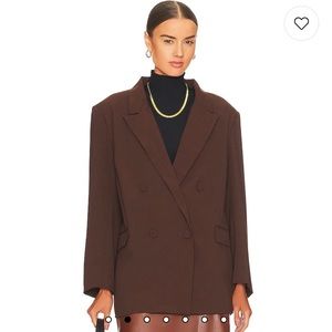 Bardot brown oversized blazer